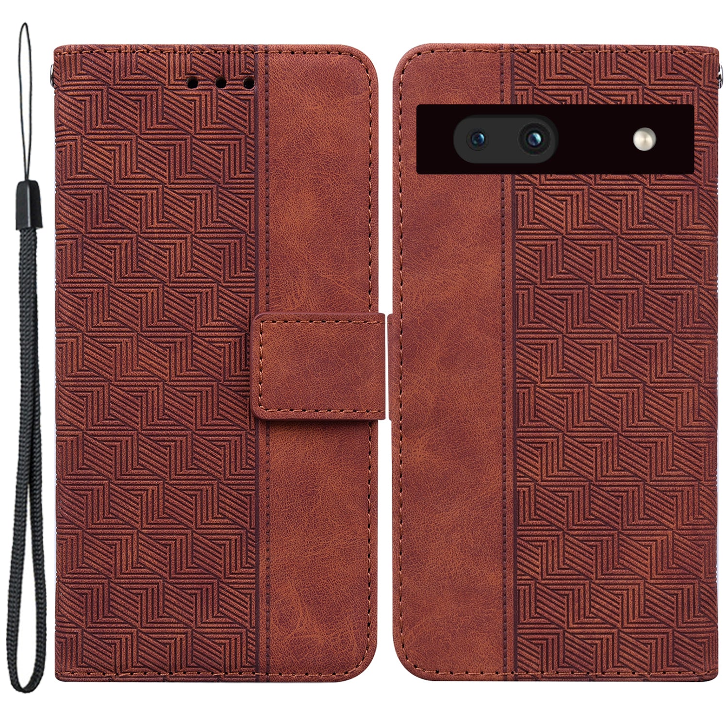 Imprinted Geometry Pattern Phone Case for Google Pixel 7a Anti-Scratch PU Leather Magnetic Closure Wallet Stand Phone Cover Imprinted Geometry Pattern Phone Case for Google Pixel 7a Anti-Scratch PU Leather Magnetic Closure Wallet Stand Phone Cover